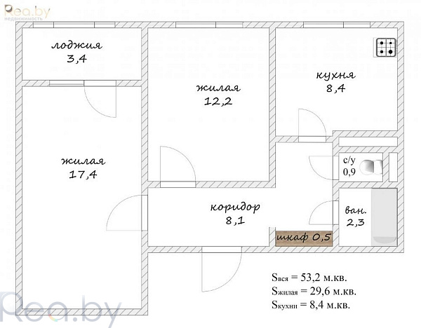 2-к квартира - Минск, Московский район,  Продан