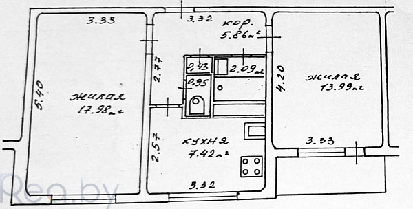 2-к квартира - Минск, Фрунзенский район,  В продаже