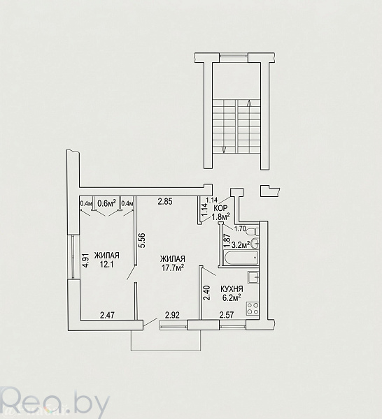 2-к квартира - Минск, Фрунзенский район,  В продаже