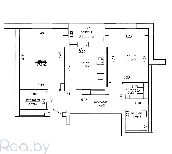 2-к квартира - Минск, Фрунзенский район,  В продаже