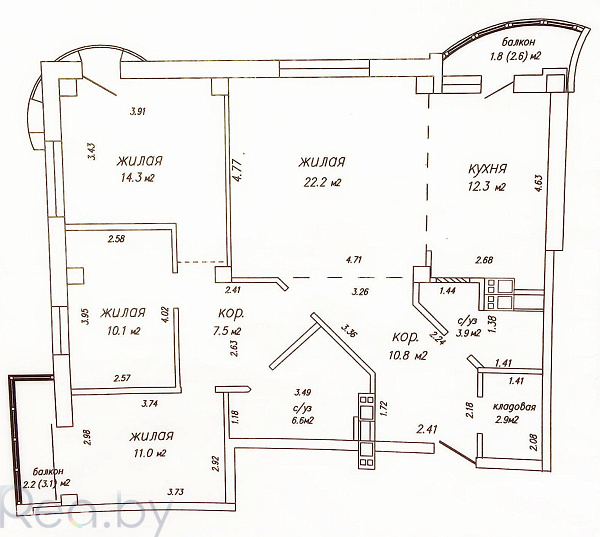 4-к квартира - Минск, Фрунзенский район,  В продаже