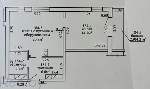 2-к квартира - деревня Копище, Минский р-н район,  В продаже